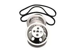 1:1 Ratio Pulley Kit With Belts – Designed For Block-Mount Power Steering Pumps 1