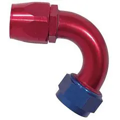 120-Degree Reusable Swivel Fitting For -10 Hose (Aluminum) 1