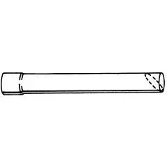 3.5-Inch Diameter X 12-Inch Long Exhaust Pipe 1
