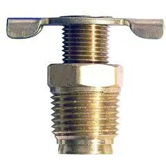 3/8-Inch Npt Brass Drain Valve With Threaded Fitting 1