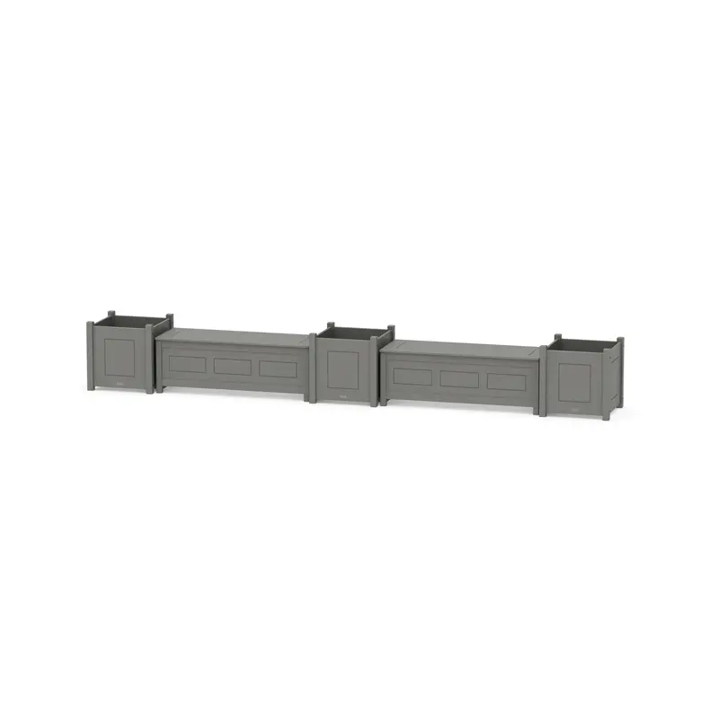 48-Inch Country Living Straight Double-Planter Storage Bench 1