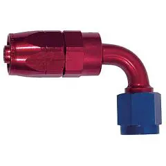 90-Degree Reusable Swivel Fitting For -12 Hose (Aluminum) 1