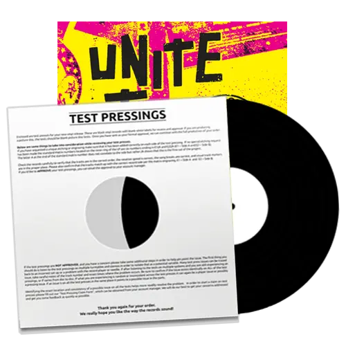 Adhesive – Unite To Win Lp Test Pressing 1