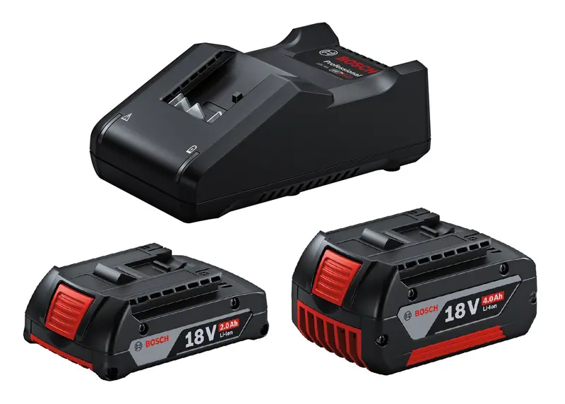 Bosch 18V Battery Starter Kit – Includes 4.0Ah + 2.0Ah Professional Batteries 1