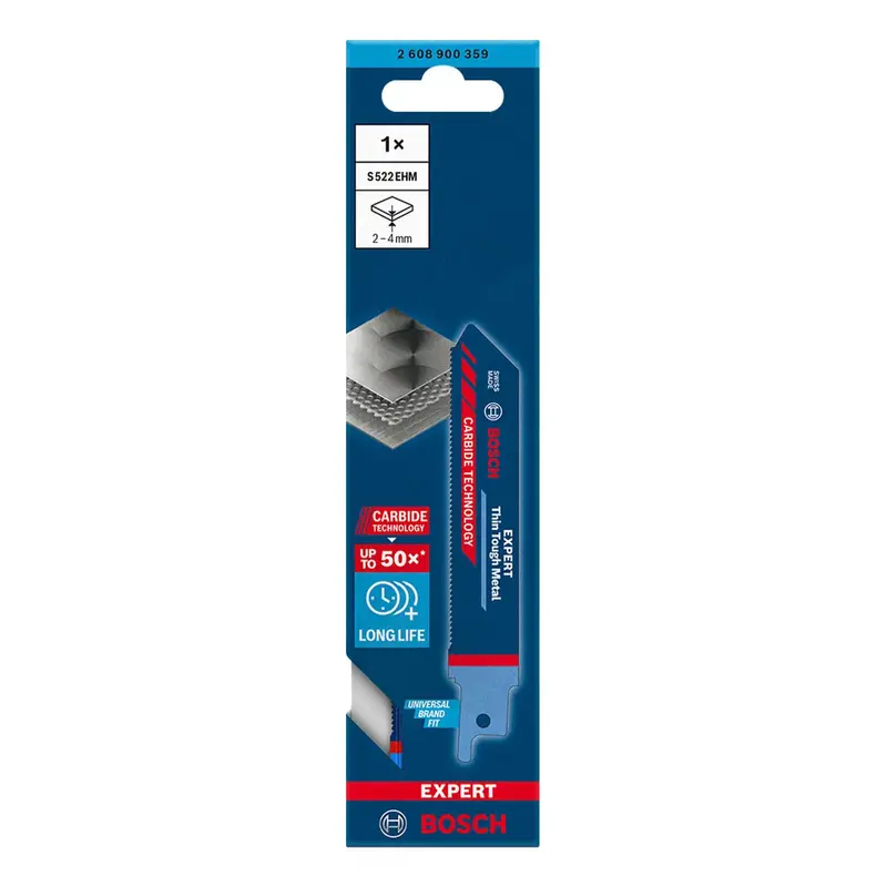 Bosch Expert S522Ehm Sabre Saw Blades For Stainless Steel – Endurance Series (2608900359) 1