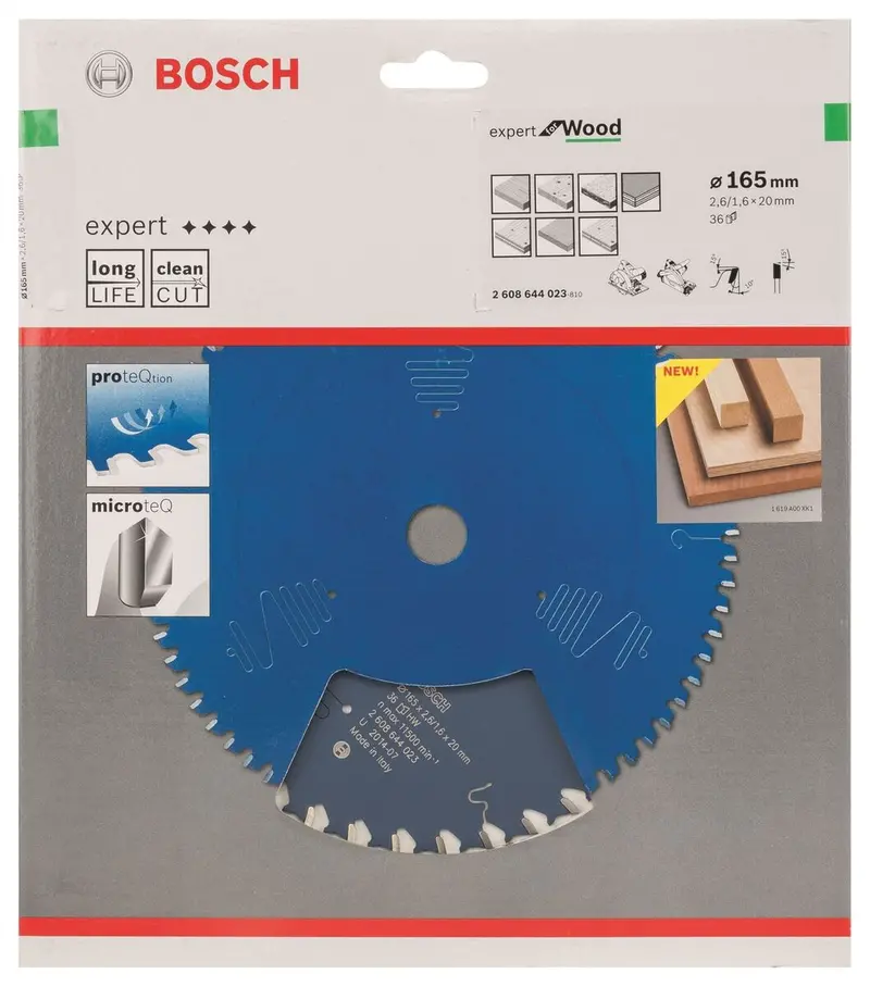 Bosch Expert Wood Circular Saw Blade – 165 Mm X 20 Mm, 36-Tooth (2608644023) 1