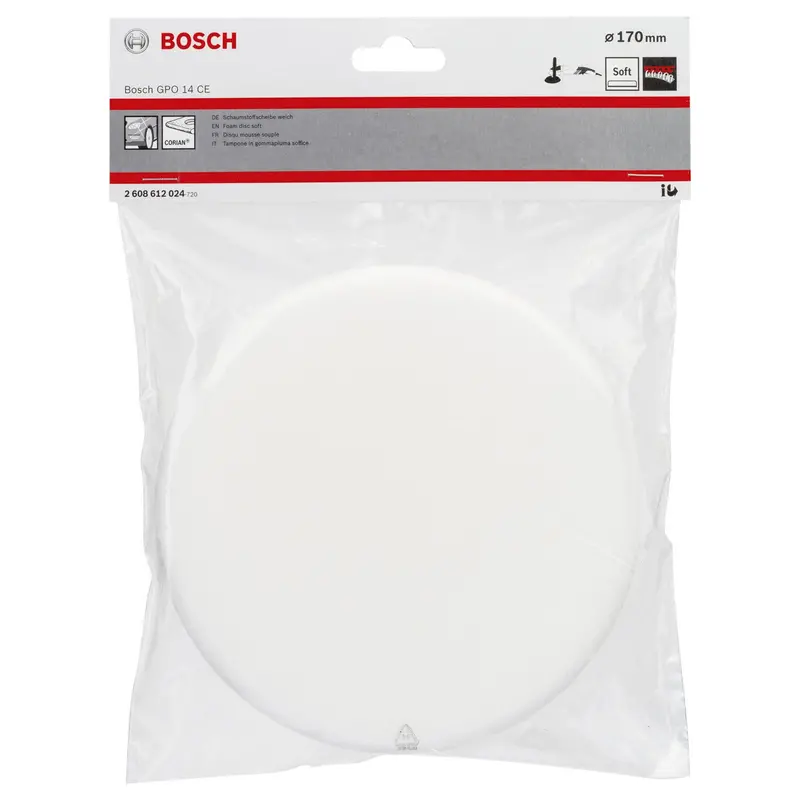 Bosch Soft Polishing Sponge – 170 Mm Diameter For Smooth Finishing (2608612024) 1