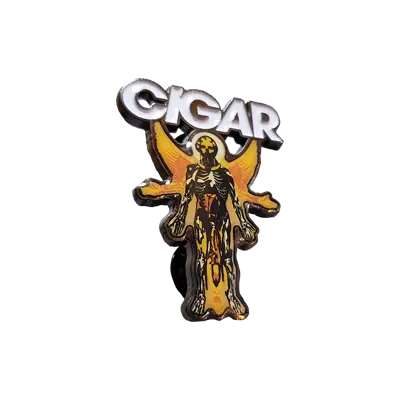 Cigar Enamel Lapel Pin – 'The Visitor' Minimalist Edition 1