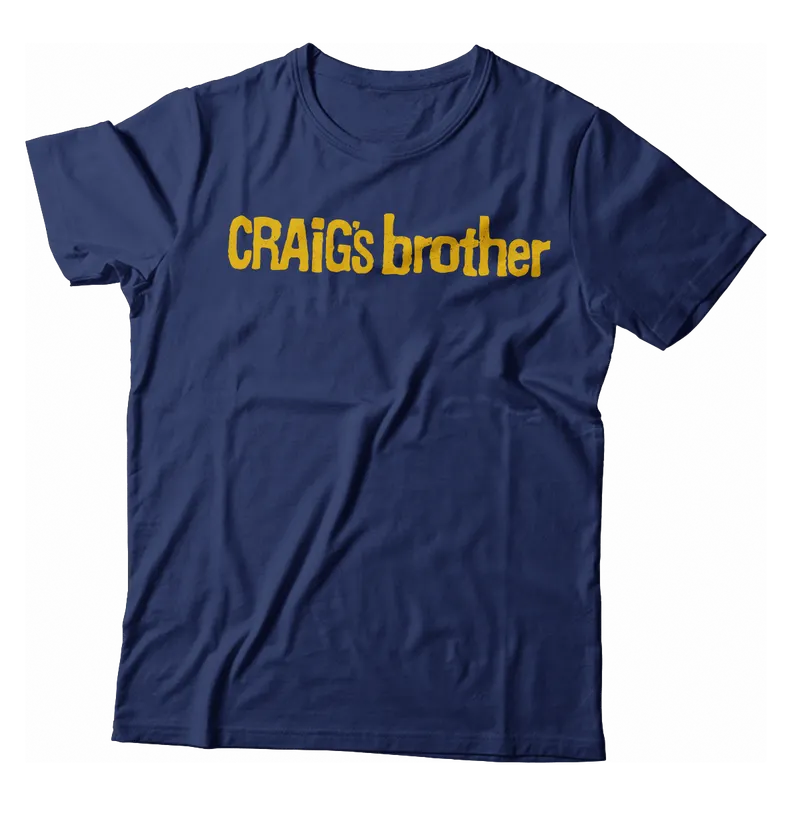 Craig'S Brother Minimalist Navy Logo T-Shirt 1