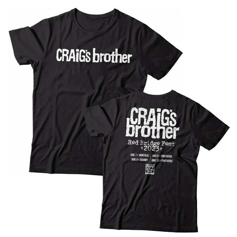 Craig'S Brother Red Bridge Fest 2023 Black Tee 1