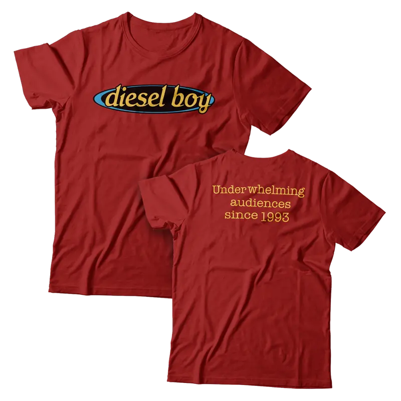 Diesel Boy Oval Logo Cardinal Red T-Shirt 1