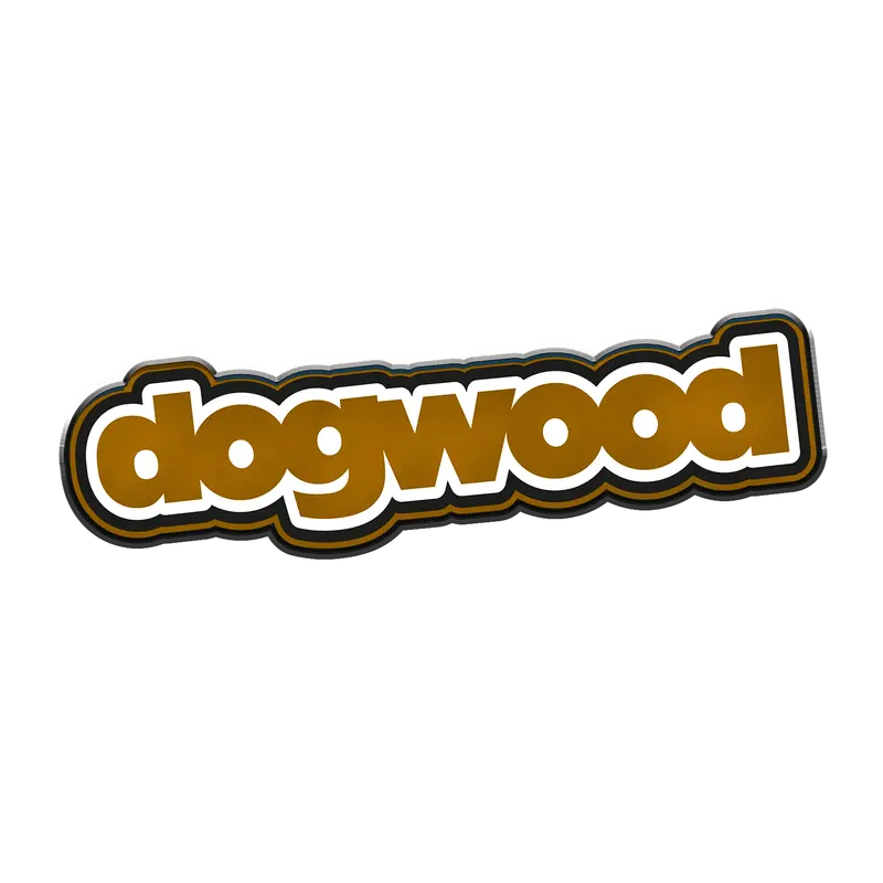 Dogwood Brown Enamel Lapel Pin With Signature Logo 1
