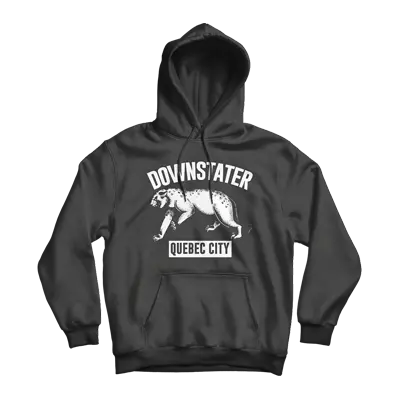 Downstater Jaguar Black Pullover Hoodie 1