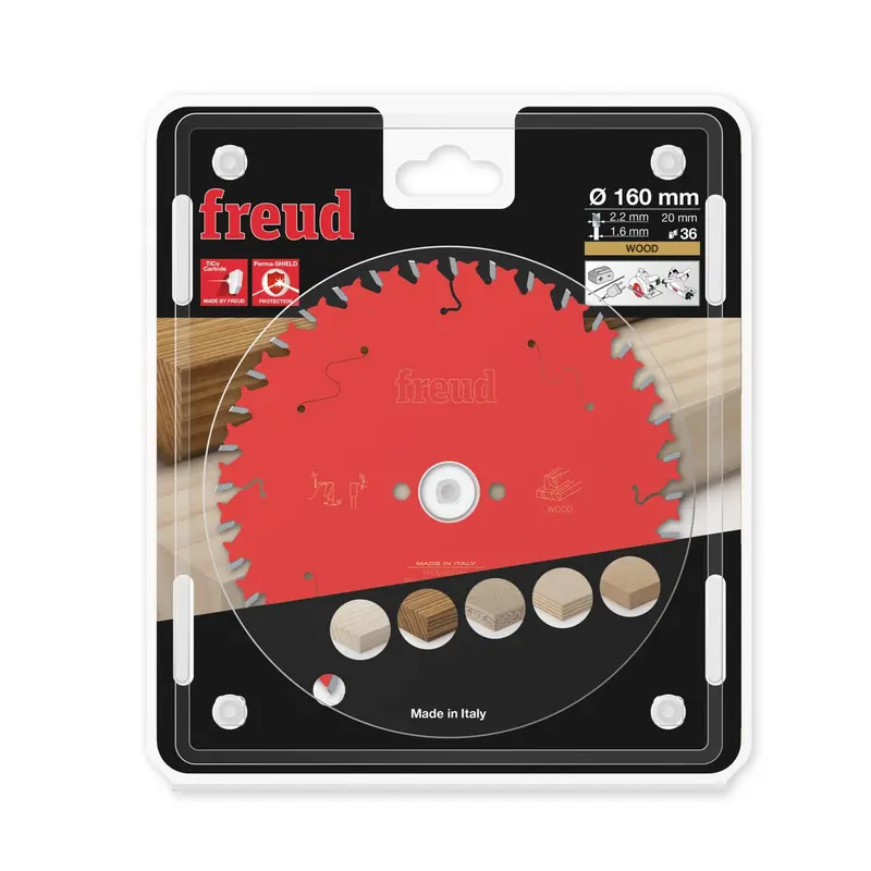 Freud Hm Circular Saw Blade – 160Mm Diameter, 2.2/1.6Mm Kerf, 20Mm Arbor, 36 Teeth (Fr06W007H) 1