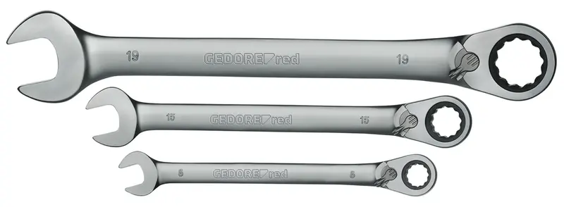 Gedore 12-Piece Combination Ratchet Wrench Set (8–19 Mm) – Model 7205012 1