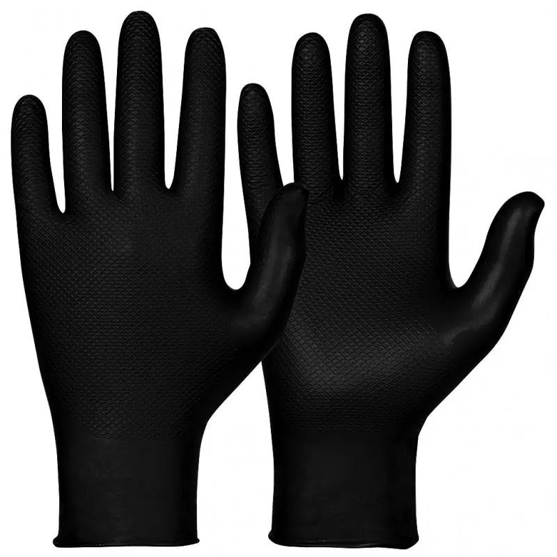 Granberg Chemical-Resistant Nitrile Gloves – Single-Use, Extended Cuff, Multiple Sizes Available (114.790) 1