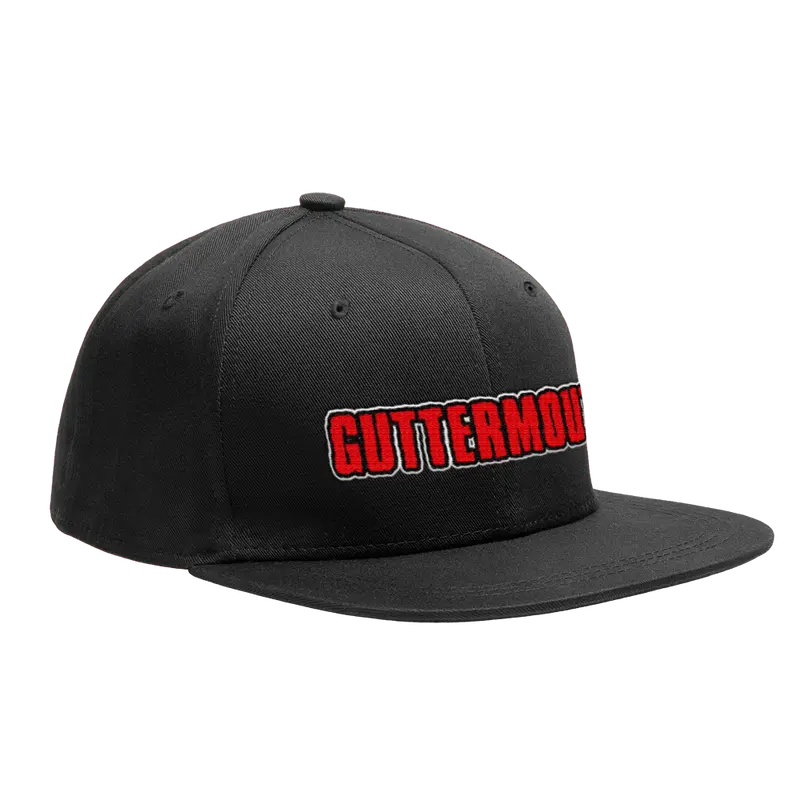 Guttermouth Friendly People Black Snapback Cap 1