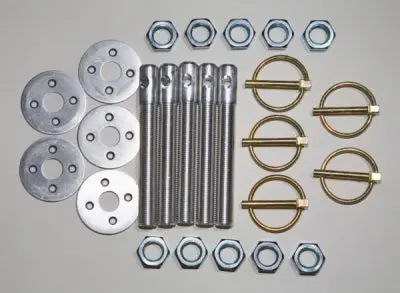 Heavy-Duty Hood Pin Kit — 1/2-Inch Aluminum Pins 1