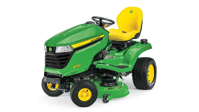 John Deere X354 Four-Wheel-Steer Lawn Tractor With 42-Inch Cutting Deck 1