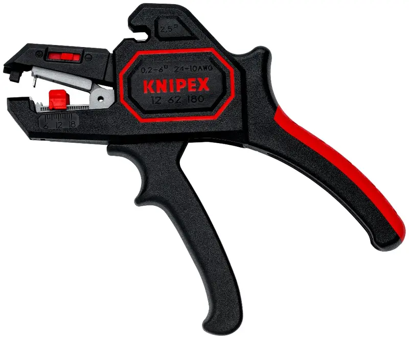 Knipex Automatic Insulation Stripper – One-Handed, Adjustable Cable Stripping Tool (12 62 180) 1