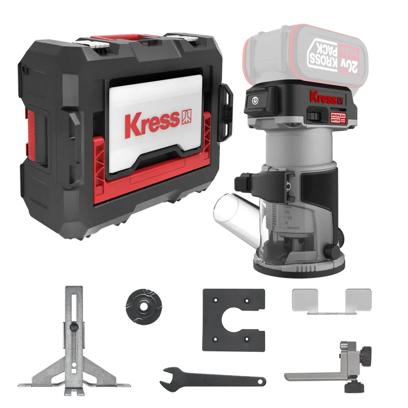 Kress Kud26.91 Brushless Cordless Edge Router – Bare Tool 1