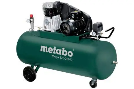 Metabo Mega 520-200 D High-Performance Air Compressor – 601541000 1