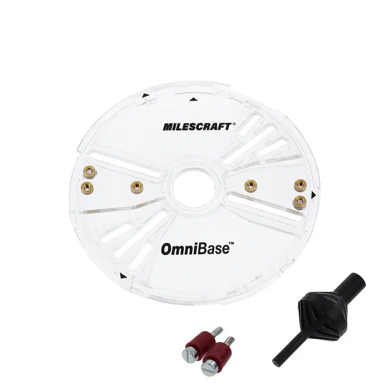 Milescraft Omni Base Plate – Universal Metric-Compatible Router Base Adapter 1