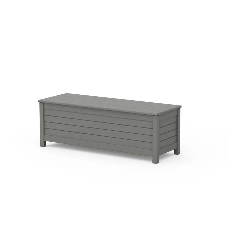 Nautical 48-Inch Outdoor Storage Bench With Planter Features 1