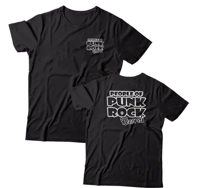 Popr Records Original Logo Black Classic Tee 1