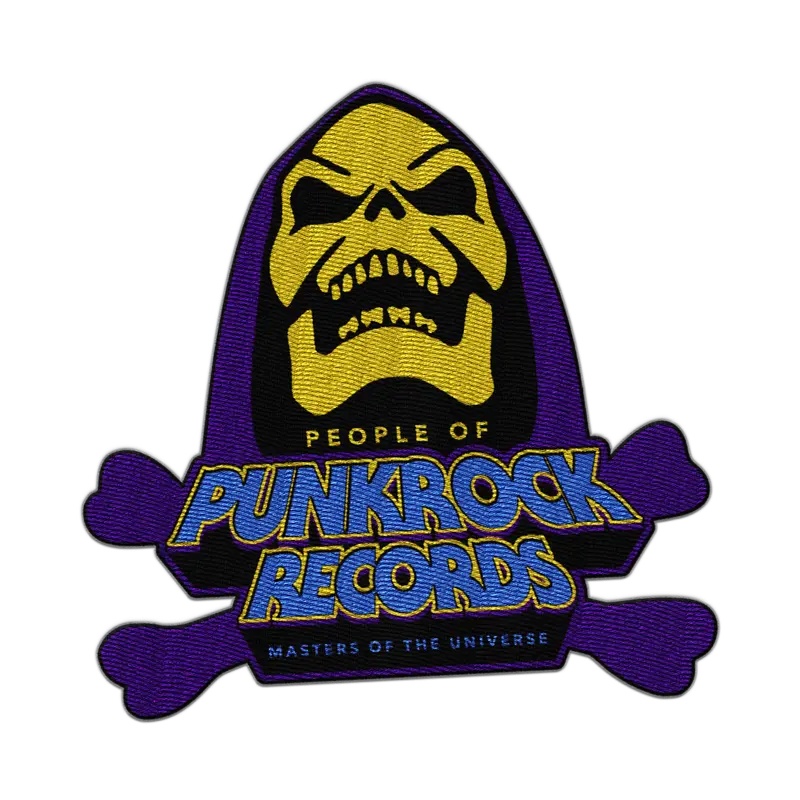 Popr Records Skeletor Embroidered Patch 1