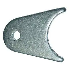 Radius-Mount Tab – 1.25" Length, 1/8" Thick Steel, 1/4" Hole 1
