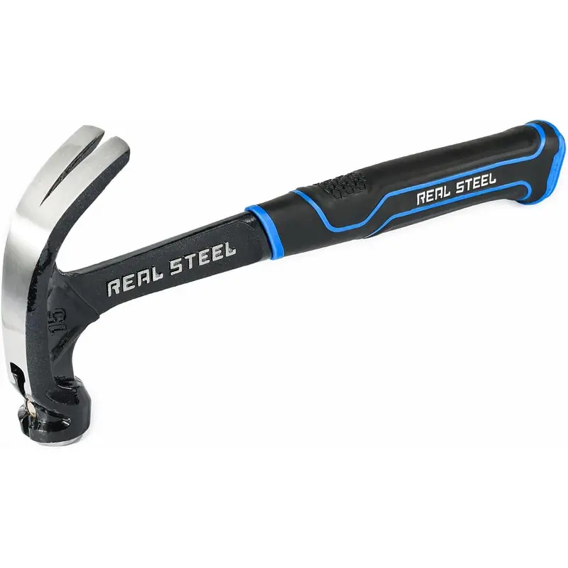 Real Steel Curved Claw Hammer – 425G All-Steel Handle, Durable One-Piece Construction (Rsh0516) 1