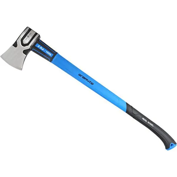 Real Steel Felling Axe – 1.5Kg Head, 870Mm Graphite Handle, Sharp Cutting Edge For Timber Work (Rsh0512) 1