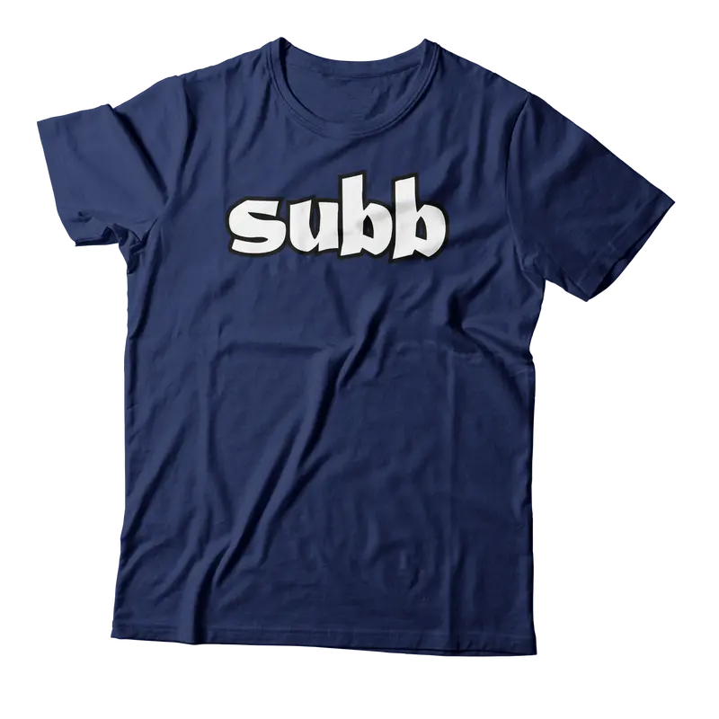 Subb Original Logo Navy Blue T-Shirt 1