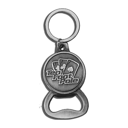 Ten Foot Pole Cards Logo Keychain And Bottle Opener – Minimalist Style 1