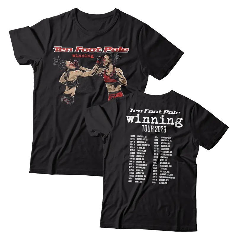 Ten Foot Pole Winning Tour 2023 Black T-Shirt 1