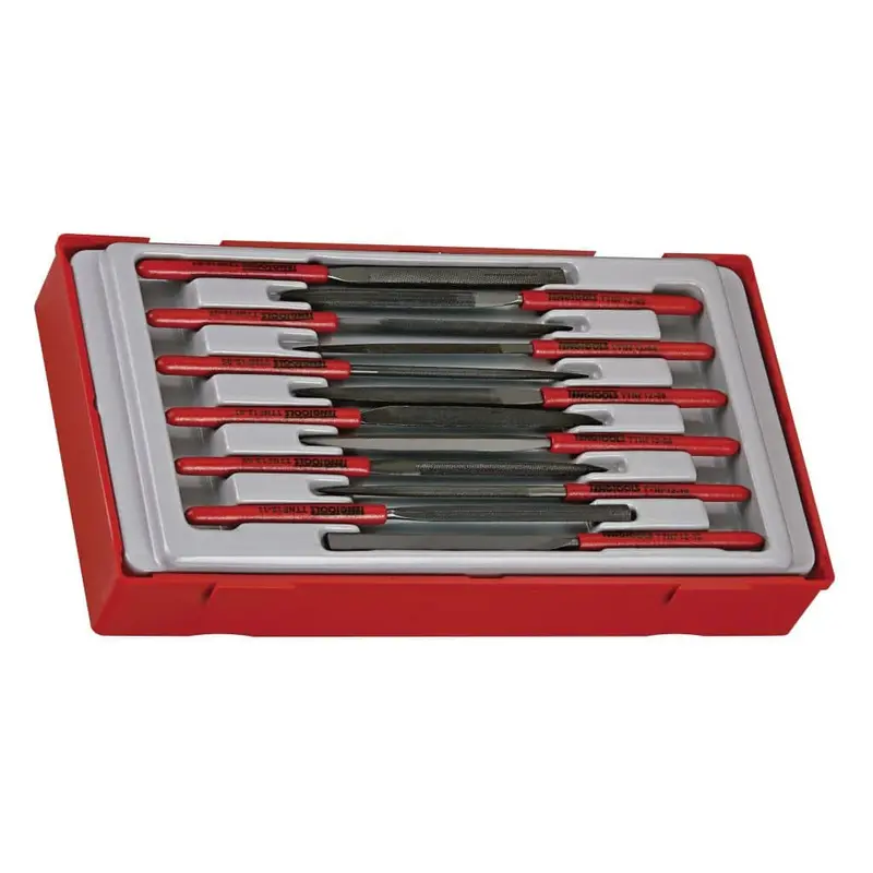 Teng Tools 12-Piece Needle File Set With Storage Tray 1