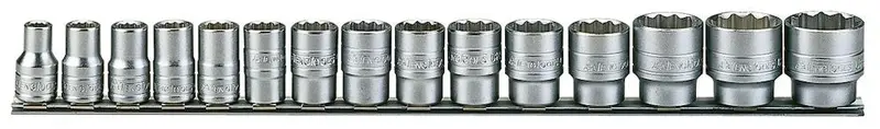 Teng Tools 15-Piece 1/2" Drive Imperial (Af) Socket Set 1
