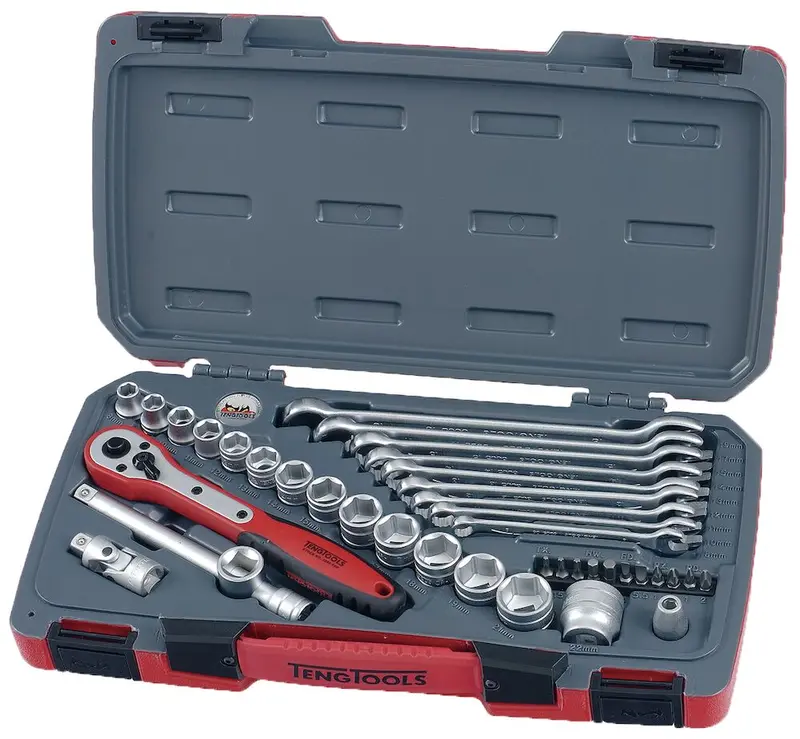 Teng Tools 39-Piece 3/8-Inch Drive Socket And Combination Wrench Set 1