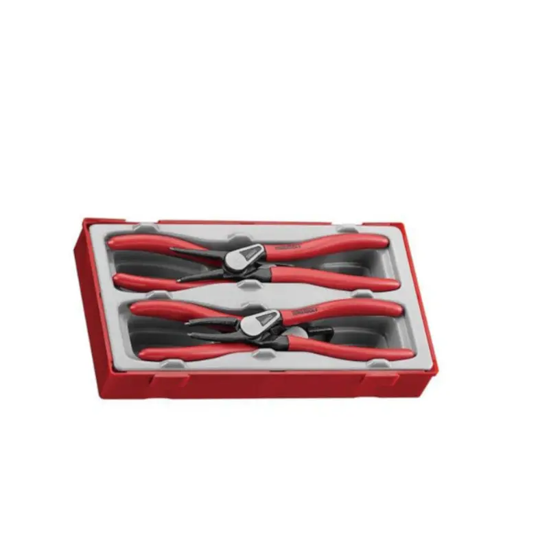 Teng Tools 4-Piece Professional Circlip Pliers – 7" Ergonomic Design 1