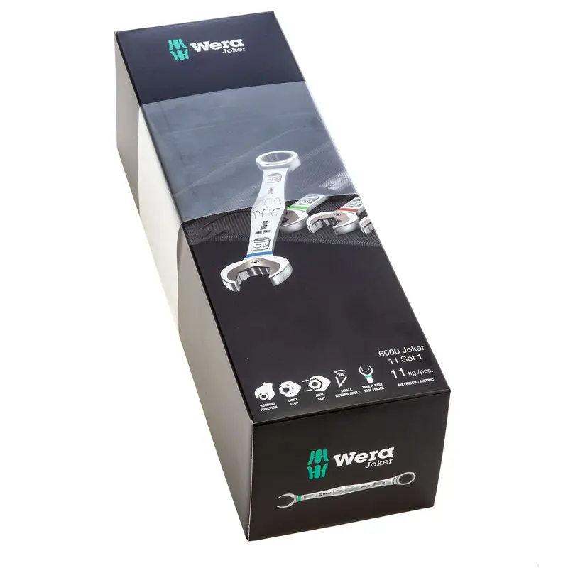 Wera 6003 Joker 11 – Standard Combination Wrench Set, 11-Piece 1