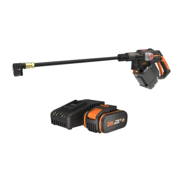 Worx Nitro Hydroshot 20V Cordless High-Pressure Cleaner – 56 Bar, Complete Kit 1