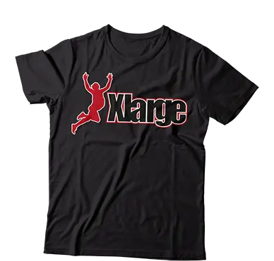 Xlarge Running Fat Man Streetwear Graphic Tee 1
