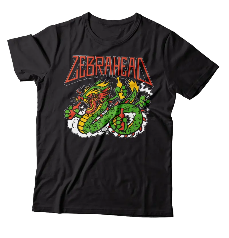 Zebrahead Black Dragon Graphic Black T-Shirt 1