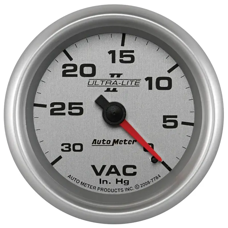Autometer 7784 Ultra-Lite Ii Mechanical Vacuum Gauge – 2-5/8", 0–30 Inhg Range 1