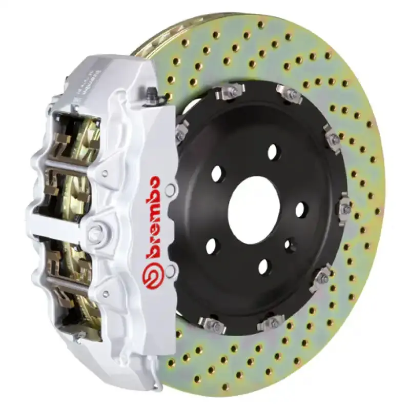 Brembo Gt Front Brake Kit – 6-Piston Calipers & Drilled 380X34Mm Two-Piece Rotors For Infiniti Qx56 (2011–2013) And Qx80 (2014+) 1