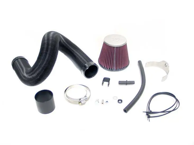 K&N 57-0468 High-Flow Performance Air Intake – Includes Washable Reusable Filter 1