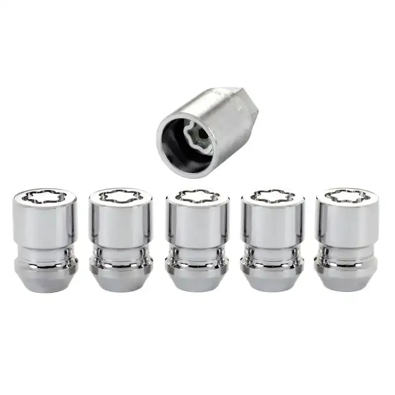 Mcgard Chrome Wheel Lock Nut Kit – 5-Piece Cone-Seat Set, M12X1.25 Thread, 13/16-Inch Hex, 1.28-Inch Length 1
